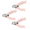 Miniatyrbilde 5 av 8: 3 stk manuell hullmaskin 3 mm enkelt hull håndholdt billettpapir hulltang kuttetang