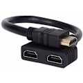 Miniatyrbilde 2 av 5: Kompatibel Hdmi 2 Dobbel Port Y Splitter 1080p Hdmi-kompatibel V1.4 Hann til Dobbel Hunn Adapterkabel 1 Inn 2 Ut