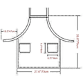 Miniatyrbilde 5 av 5: Stilig forkle for kvinner med praktiske lommer - perfekt for kafé, matlaging og hagearbeid (mørkerød)