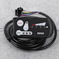 Miniatyrbillede 4 af 8: EBicycle Lithium Batteri LED Meter S800 Display Horisontal Sort/Hvid Skærm (36V )