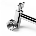 Miniatyrbild 2 av 5: Justerbar Duschhuvud Förlängningsarm 28 cm Mässing Duscharm Förlängningshårdvara Borstad Nickel Väggmonterad Duschhuvud
