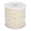 Pikkukuva 1 / 8: Faux Pearl Bead Garland String Pyöreä Tee-se-itse koristelu askarteluvaatteet tarvikkeet 3mm 50 metriä/rullabeige