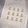 Miniatyrbild 4 av 5: 10 st Nya Året Nagelaccessoarer Fisk Ingot Dekorationer och Pengapåse för DIY Nagelkonst