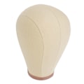 Miniatyrbilde 5 av 8: Parykk Mannequin Hode Nål Binding Canvas Hårstykke Modellhode for Parykk Styling Tørking Display 23in