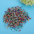 Miniatyrbilde 7 av 8: 700 stk fargede syperler med rund hode, symaskin posisjonsnål, corsage-nål