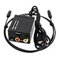 Miniatyrbillede 1 af 5: Digital Audio Decoder 3,5 mm Jack Koaksial Optisk Fiber