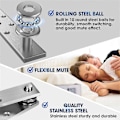 Miniatyrbillede 2 af 5: Dør Pivot Hængsel, Usynligt Pivot Hængsel System Med Målspark Hardware, kompatibelt med Kraftige Trædøre Op Til 90 kg