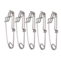 Miniatyrbillede 1 af 8: 5 stk./sæt Longline Snap Clip Korrosionsbestandig Float Line Tun Clip til Havfiskeri 2,6x100mm