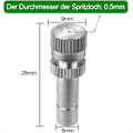 Miniatyrbild 2 av 5: 10 st (0,5 mm) Mässing Lågtrycksspridare för Kylsystem Munstycken Befuktningsspruta