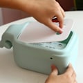 Miniatyrbilde 2 av 5: Silikon Vevboks Hval Vev Oppbevaringsboks med Mobiltelefonholder Anti Fall Ansiktsvevdispenser Tegneserie Serviettarrangør