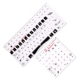 Miniatyrbild 8 av 8: 2 st Tangentbordsdekaler Universal Desktop Computer Mekanisk Gaming Ersättning Tangentbord Keyboard Matte Stickers