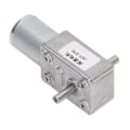 Pikkukuva 4 / 8: Vaihteistomoottori 12mm kaksoisakseli itselukittuva kääntyvä matovaihdemoottori kiinnitysalustalla DC12V 10RPM