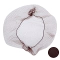 Pikkukuva 4 / 8: 144kpl Hiusverkko Nylon Kertakäyttöinen Peruukki Cap Hengittävä Mesh Koti Salon Tummanruskea
