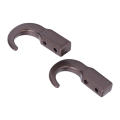 Pikkukuva 6 / 8: 2 set RC metallisimulaatioperävaunukoukku sinkkiseoksesta vetokoukku SCX10 1/10 RC-kiipeilyautolle Titanium Color