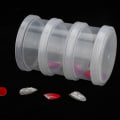 Miniatyrbillede 4 af 8: 3 lag Negledekoration Sekvens Organiser Box Transparent Tom Nail Art Opbevaringsboks