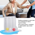 Miniatyrbilde 7 av 8: Deep Breathing Lung Exerciser Incentive Spirometer Pust Måling System Type A 3 Ball Single Suction