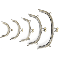Pikkukuva 4 / 8: 5 kpl metallikukkarokehys Antiikki messinki, kohokuvioitu kaari, tee-se-itse -tarvikkeet 8,5 cm ~ 20,5 cm