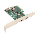 Pikkukuva 3 / 8: PCI Express 4X - USB 3.1 Gen 2 -laajennuskortti 10 Gbps nopean siirtonopeuden 2-portin C-tyypin laajennuskortti kotitoimistoon