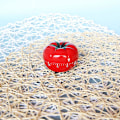 Miniatyrbillede 2 af 5: Tomatformet Mekanisk Køkken Timer 60 Minutters Nedtælling Madlavning og Bagehjælper Stor og Lille Størrelse
