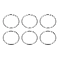Pikkukuva 5 / 8: 50 kpl metallirenkaat kestävät tukevat rauta monitoiminen kiiltävä kirkas väri metalli O renkaat DIY-projekteihin 32x3,5 mm hopea