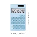 Pikkukuva 4 / 5: Pieni digitaalinen pöytälaskin 8-numeroisen LCD-näytön kanssa - 2 kpl setti (sininen, vaaleanpunainen)