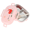 Miniatyrbillede 6 af 8: Isoleret madkasse lækagesikker rustfrit stål Bento-boks japansk madbørnebeholder (Pink )