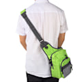 Pikkukuva 7 / 8: Multi polyesterikalastusvälineet Crossbody-laukku ulkourheiluun, retkeilyyn, matka-olkalaukut (vihreä)