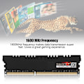 Miniatyrbillede 2 af 8: 8GB stor kapacitet DDR3 hukommelse RAM 1600MHz hurtig dataoverførsel DDR3 RAM til stationær computer