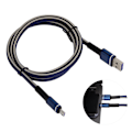 Miniatyrbild 6 av 6: 5A 1m Intelligent Snabbladdning USB -kabel Dataöverföringstråd för IOS/Android MobiltelefonMicro