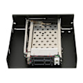 Miniatyrbilde 3 av 8: 2,5 tommers HDD monteringsbrakett i rustfritt stål ABS 6 Gbps høyhastighetsstøtte SATA I/II intern HDD mobil rack bur