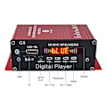 Miniatyrbillede 3 af 5: G8 200W 12V Bil Audio Forstærker HIFI Bluetooth Hjemme Stereo Forstærkere Audio Power Forstærker FM Radio 2CH USB TF AUX-B10