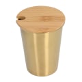Miniatyrbild 2 av 8: 350 ML Bärbar enlagers mugg i rostfritt stål med lock Stapelbar Kaffeöl Mjölkkopp Guld