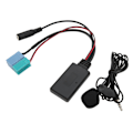 Miniatyrbillede 1 af 8: 6+8 Pin Bluetooth AUX IN Adapter med håndfri mikrofon til Fiat Bravo til VISTEON Radio siden 2007