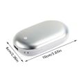 Miniatyrbillede 2 af 5: 2 Pak Genopladelige Håndvarmere USB Power Bank Elektrisk Lommevarmer Blå