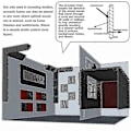 Miniatyrbillede 3 af 5: 4 stk. Akustikpaneler Studio Akustisk Lydisolerende Skum, Lydbehandling Basfælde Hjørne, Lydpaneler