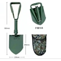 Miniatyrbild 4 av 5: Fällbar Militärtält Spade: Högkolstål, Tri-vikbart Handtag, med Skydd