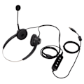 Miniatyrbillede 3 af 8: H360D‑3.5‑U901 Binaural Business Headset 3.5mm USB Office Headset Understøtter Højttaler Lydstyrkejustering Mikrofon og Lydstyrke Mute