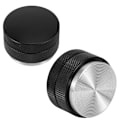 Miniatyrbillede 7 af 8: Rustfrit kaffekværn med justerbar højde, fordeler, nivellering, værktøj med skridsikker gevind, 58 mm gevindbund, sort