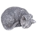 Miniatyrbillede 7 af 8: Vejrbestandig kæledyrsmindesmærke i harpiks til haven, udendørs gårdsplads eller prydgenstand i form af en kat i farven sten