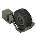 Pikkukuva 2 / 8: RC-autojen koriste-osat vararengas sopii WPL B36 B-36 B36K B36KIT 1:16 Military RC -kuorma-autolle/autolle