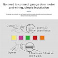 Miniatyrbild 5 av 5: Tuya WiFi Smart Garageportöppnare Trådlös 433MHz Dörrsensor (US)