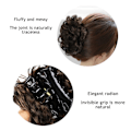 Pikkukuva 3 / 8: Clip in Messy Bun Messy Hair Bun Hiussolmio Pidennetty kynsipidike naisille naisille tytöille