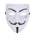 Vendetta Maske Horror Maske til Halloween Fancy Voksen Kostume Tilbehør