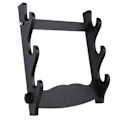 Miniatyrbilde 2 av 4: 3-lags veggmontert samurai-sverd katana holder stativ rack display