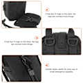Miniatyrbillede 8 af 8: Udendørs højkvalitets rejsenødoverlevelsestaske Rescue Medical Pouch Pack (sort)