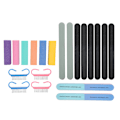 Miniatyrbild 1 av 8: 20 st Nail Files Professionell Nagelkonst Slipning Fil Poleringsbuffer Manikyrset
