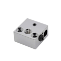 Miniatyrbild 1 av 5: Högtemperatur CR-10 Pläterad Koppar Värmeblock för MK8 Creality Helt Metall Hotend Extruder Ender 3s V2 Ender 3 pro Ender 5 Pro CR10 S4 S5 (Koppar)