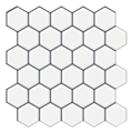 Miniatyrbild 1 av 4: 1 st självhäftande 3D väggplattor Hexagon Bakstycke Självhäftande för kök Badrum (30,5x 30,5cm)