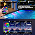 Miniatyrbilde 3 av 5: Bassenglys for over bakken, nedsenkbar bassengbelysning med fjernkontroll, bassengbelysning, RGB-styrt lyseffekt, musikk, timer, undervanns bassenglys
