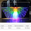 Miniatyrbild 4 av 4: LED-magdansvingar - Flerfärgad glöd för vuxna och barn Röd